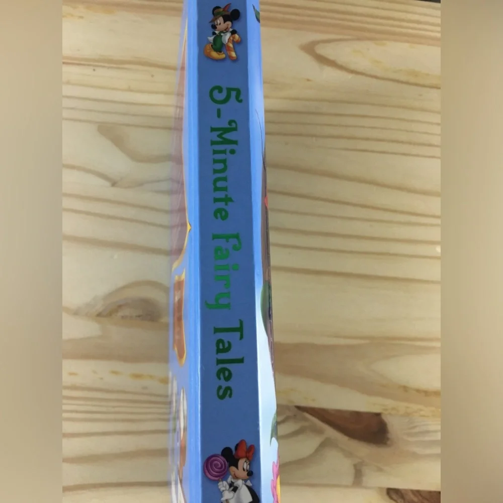 Disney 5-Minute Fairy Tales Hardcover Book Mickey Minnie Donald Goofy 2013 kids